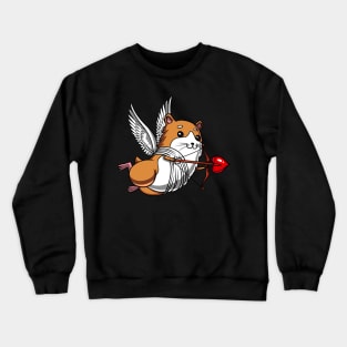 Hamster Pet Valentines Day Love Heart Crewneck Sweatshirt